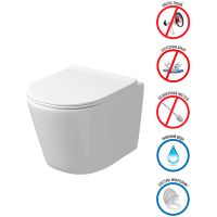 Унитаз Grossman Tornado подвесной с сиденьем Микролифт арт-GR-4477SQ — фото 2, Подвесные унитазы