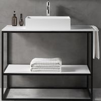 Консоль под раковину Abber Stein 100 Белая матовая арт-AS2631 — фото 2, Консоли для раковины