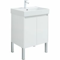 Тумба с раковиной Aquanet Nova Lite 60 подвесная Белый глянец арт-302523 — фото 10, Тумбы с раковиной