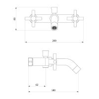 Товар: Смеситель для ванны Damixa RedBlu Neo Classic Графит арт-271000000 - фото 7 Смеситель для ванны Damixa RedBlu Neo Classic Графит арт-271000000 — фото 7, Смеситель для ванны