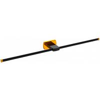 Полотенцедержатель CeramaLux Azzuro двойной Черный Золото арт-95608 — фото 1, Полотенцедержатели