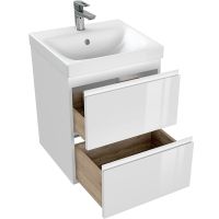 Товар: Тумба под раковину Cersanit Moduo 50 подвесная Белая арт-64139 - фото 4 Тумба под раковину Cersanit Moduo 50 подвесная Белая арт-64139 — фото 4, Тумбы под раковину