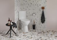 Унитаз компакт Vitra Arkitekt угловой с бачком и сиденьем арт-9754B003-7200 — фото 3, Напольные унитазы