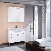 Зеркало со шкафом Onika Эльбрус 100.02 R с подсветкой Белое арт-210004 — фото 2, Зеркальные шкафы в ванную