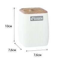 Стакан для зубных щеток Fixsen White Wood Белый арт-FX-402-3 — фото 3, Стаканы для зубных щеток