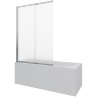 Шторка на ванну Berges River S Slider 98х145 профиль Хром стекло матовое арт-065021 — фото 5, Шторки для ванной раздвижные