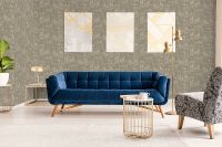 Обои Hygge Nature Флизелин (1*10,05) Зеленый/Бежевый, Листья арт-Hg39 005 — фото 4, Обои для стен