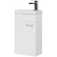 Тумба под раковину Aquanet Нота 40 L подвесная Белая арт-246954 — фото 1, Тумбы под раковину