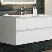 Тумба с раковиной SanVit Авеню-2 75 подвесная Белая глянцевая арт-kavenu2075w — фото 1, Тумбы с раковиной