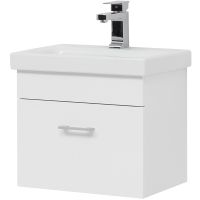 Тумба с раковиной Aquanet Нота 50 подвесная Белая арт-254064 — фото 9, Тумбы с раковиной