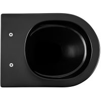 Унитаз Abber Bequem подвесной Черный матовый с сиденьем Микролифт арт-AC1103MB — фото 3, Подвесные унитазы