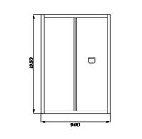 Товар: Душевая дверь Ceruttispa Bella 90 D91B профиль Черный стекло прозрачное арт-BELLA D91B - фото 4 Душевая дверь Ceruttispa Bella 90 D91B профиль Черный стекло прозрачное арт-BELLA D91B — фото 4, Складные душевые двери