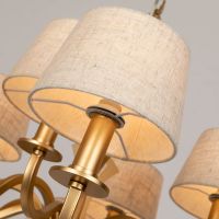 Люстра Divinare Florence Бежевая Золото матовое арт-6819/19 SP-12 — фото 3, Люстры