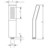 Ручной душ Migliore Inside Хром арт-30887 — фото 3, Лейки для душа