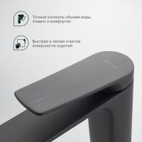 Товар: Смеситель для раковины Splenka Серый матовый арт-S40.10.07 - фото 5 Смеситель для раковины Splenka Серый матовый арт-S40.10.07 — фото 5, Смесители для раковины