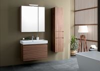 Тумба с раковиной Aquanet Нью-Йорк 85 подвесная Орех арт-213936 — фото 11, Тумбы с раковиной