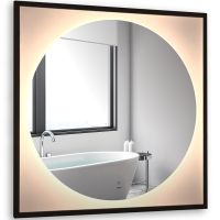 Товар: Зеркало Silver Mirrors Mone 80 с подсветкой Черное с бесконтактным выключателем и диммером арт-LED-00002740 - фото 2 Зеркало Silver Mirrors Mone 80 с подсветкой Черное с бесконтактным выключателем и диммером арт-LED-00002740 — фото 2, Зеркала в ванную комнату