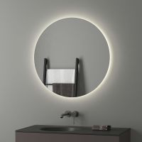 Зеркало Evoform Ledshine d80 с подсветкой 21 W - без выключателя - нейтральный белый свет арт-BY 2545 — фото 2, Зеркала в ванную комнату