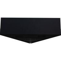 Металлическая полка Aquanet Магнум 28 угловая Черная матовая арт-302225 — фото 2, Полки для ванной и душа