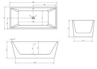 Акриловая ванна Abber AB9224 160x80 без гидромассажа арт-AB9224-1.6 — фото 5, Акриловые ванны