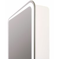 Зеркальный шкаф Reflection Circle 600х800 R с подсветкой Белый матовый арт-RF2108SR — фото 4, Зеркальные шкафы в ванную