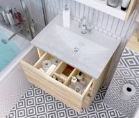 Тумба под раковину 1MarKa Aris 70 Дуб сонома арт-У76061 — фото 4, Тумбы под раковину