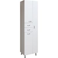 Шкаф пенал Runo Эконом 50 R Белый арт-00000000135 — фото 1, Пеналы для ванной комнаты