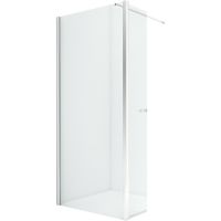 Душевая перегородка New Trendy New Soleo Chrome 90 профиль Хром стекло прозрачное арт-K-0344 — фото 1, Душевые перегородки