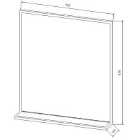 Товар: Зеркало Sanflor Норд 80 Тауп арт-С08104 - фото 3 Зеркало Sanflor Норд 80 Тауп арт-С08104 — фото 3, Зеркала в ванную комнату