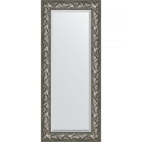 Зеркало Evoform Exclusive 139х59 с фацетом в багетной раме - Византия серебро 99 мм арт-BY 3520 — фото 1, Зеркала в ванную комнату