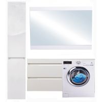 Тумба под раковину Style Line Даллас 150 подвесная Белый глянец арт-СС-00002304 — фото 11, Тумбы под раковину