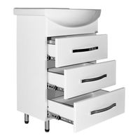 Тумба под раковину Mixline Диамант 55 Белая арт-522469 — фото 3, Тумбы под раковину