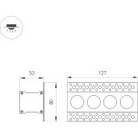 Встраиваемый светильник Arlight Orient Черный Белый арт-032224 — фото 6, Точечные светильники