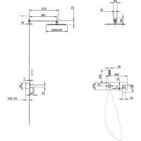 Душевая система Abber Daheim Хром арт-AF8218 — фото 3, Встраиваемые душевые комплекты