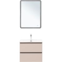 Тумба под раковину Aquanet Вега 60 подвесная Бежевая арт-329583 — фото 9, Тумбы под раковину