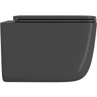 Унитаз Point Меркурий подвесной Графит матовый с сиденьем Микролифт арт-PN41831GM — фото 3, Подвесные унитазы