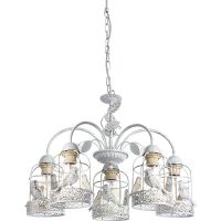 Люстра Artelamp Cincia Белая с золотом арт-A5090LM-5WG — фото 1, Люстры