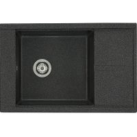 Кухонная мойка Aquaton Делия 78 Графит арт-1A715132DE210 — фото 1, Кухонные мойки