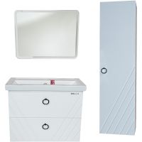 Тумба под раковину Bellezza Альба 70 подвесная Белая арт-4631711110014 — фото 4, Тумбы под раковину