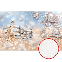 Фреска Ortograf 3D 6697 Фактура бархат FX Флизелин (4,3*2,7) Голубой/Серебряный/Золото, Абстракция арт-6697 (бархат FX) — фото 1, Фрески