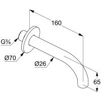 Товар: Излив для смесителя Kludi Bozz Золото брашированное арт-38505N0 - фото 2 Излив для смесителя Kludi Bozz Золото брашированное арт-38505N0 — фото 2, Изливы