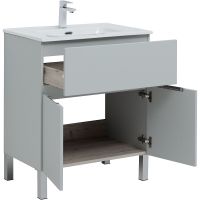 Товар: Тумба под раковину Aquanet Алвита New 70 Серая матовая арт-303899 - фото 6 Тумба под раковину Aquanet Алвита New 70 Серая матовая арт-303899 — фото 6, Тумбы под раковину