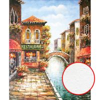 Фреска Ortograf Венеция 30373 Фактура бархат FX Флизелин (2,2*2,7) Оранжевый/Голубой, Город/Живопись арт-30373 (бархат FX) — фото 1, Фрески