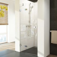 Душевая дверь Ravak Brilliant BSD2-80 B L профиль Хром стекло Transparent арт-0UL4BA00Z1 — фото 1, Распашные душевые двери