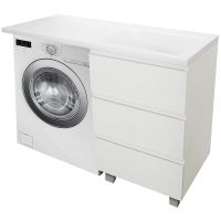 Тумба с раковиной Эстет Dallas Luxe 110 R Белая арт-ФР-00002019 — фото 2, Тумбы с раковиной