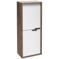 Шкаф пенал Jacob Delafon Vivienne 40 подвесной Белый сатин Дуб табак арт-EB1587-E52-F30 — фото 1, Пеналы для ванной комнаты