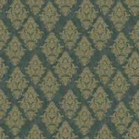 Обои Bruno Zoff Silver Фольга на флизелине (1,06*10,05) Зеленый, Дамаск арт-60110-5 — фото 2, Обои для стен