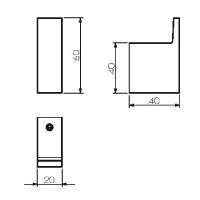 Крючок Langberger Black Edition Черный матовый арт-70331A-BP — фото 2, Крючки для полотенец