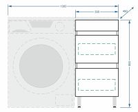 Тумба под раковину Stella Polar Мадлен 100 Белая арт-SP-00000474 — фото 8, Тумбы под раковину