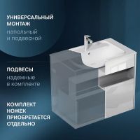 Тумба под раковину AM.PM Func 80 подвесная Белая глянцевая арт-M8FFUX0801WG — фото 5, Тумбы под раковину